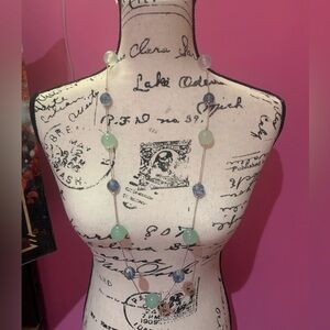 Elegant Multi-Color Beaded Necklace, bracelet and earring set